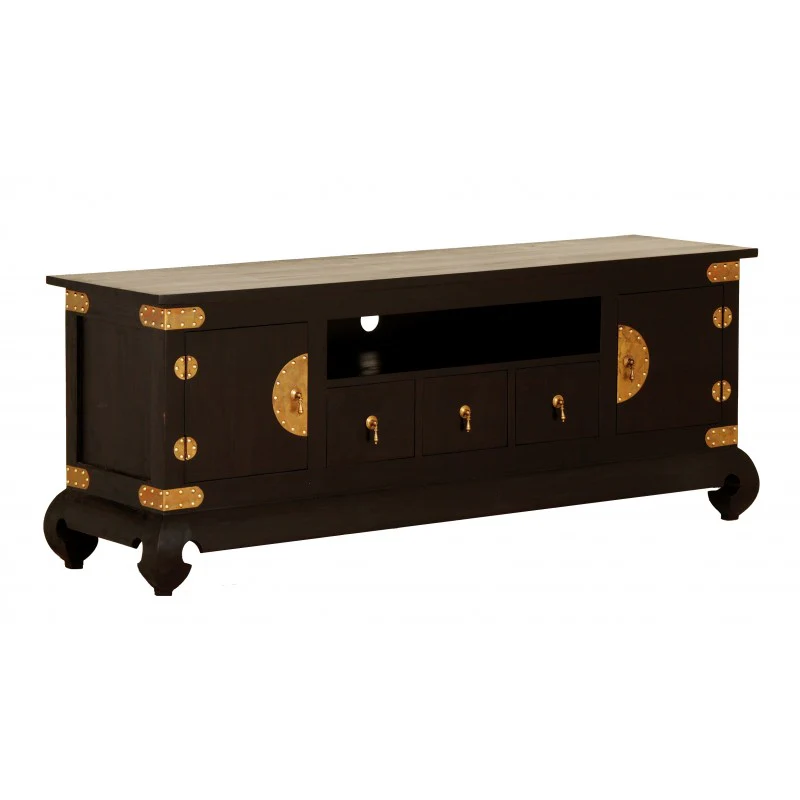 MP - Chinese Oriental TV Console 4 Drawer 2 Door TEK168 EU 204 LCSN  ( Picture and Ilustration for Reference Only ) ( Mahogany Colour ) - Image 3