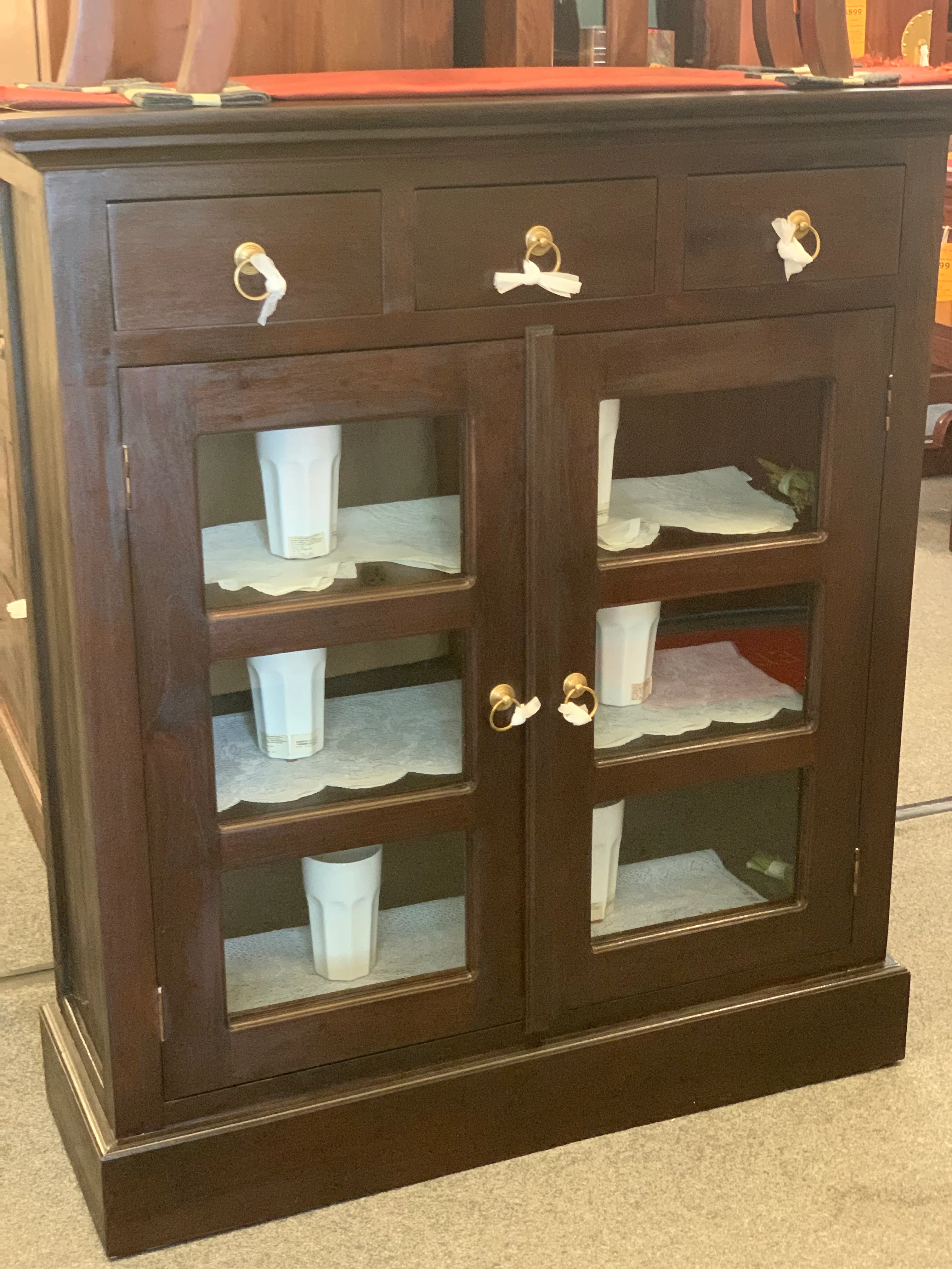 MP - Display Cabinet Range Glass Door 3 Drawers Bookcase Storage Bookshelves System TEK168 DC 003 PN  ( Picture for Reference Only ) - Image 3