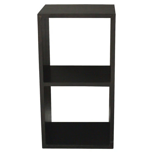 MP - Minimalist Teak Bookcase Display 2 Cube 2 Shelves Bookcase TEK168 CU 002 RPN ( Light Pecan Colour ) ( Picture Illustration Colour for Reference Only ) - Image 2