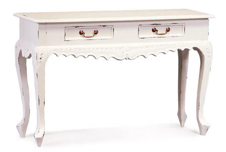 WAREHOUSE SALE MP - Queen AnnMary French Console Table with 2 Drawers ( 2 Drawer Carved Sofa Table ) TEK168 ST 002 CV Desk ( Discount Price $629 Special Price $499 ) - Image 3