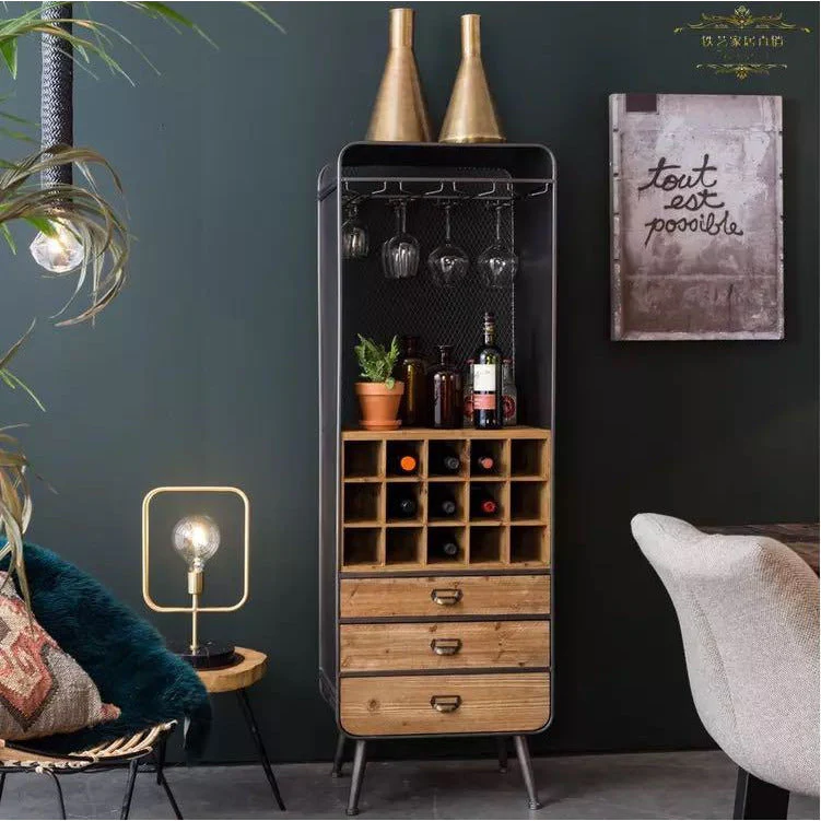 ABIGAIL Wine Cabinet Solid Wood