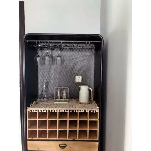 ABIGAIL Wine Cabinet Solid Wood - Image 6
