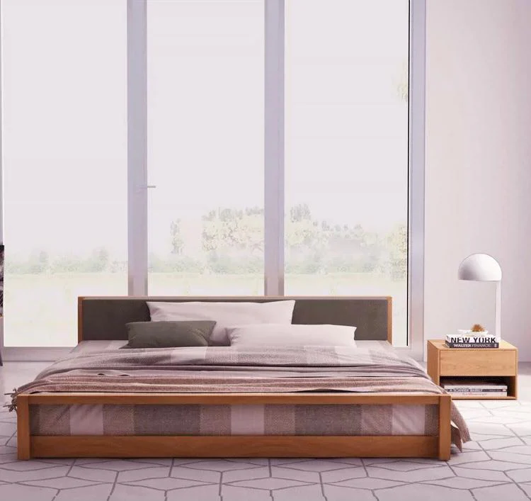ADACHI Japanese Style Solid Wood Tatami Oak Bed - Image 10