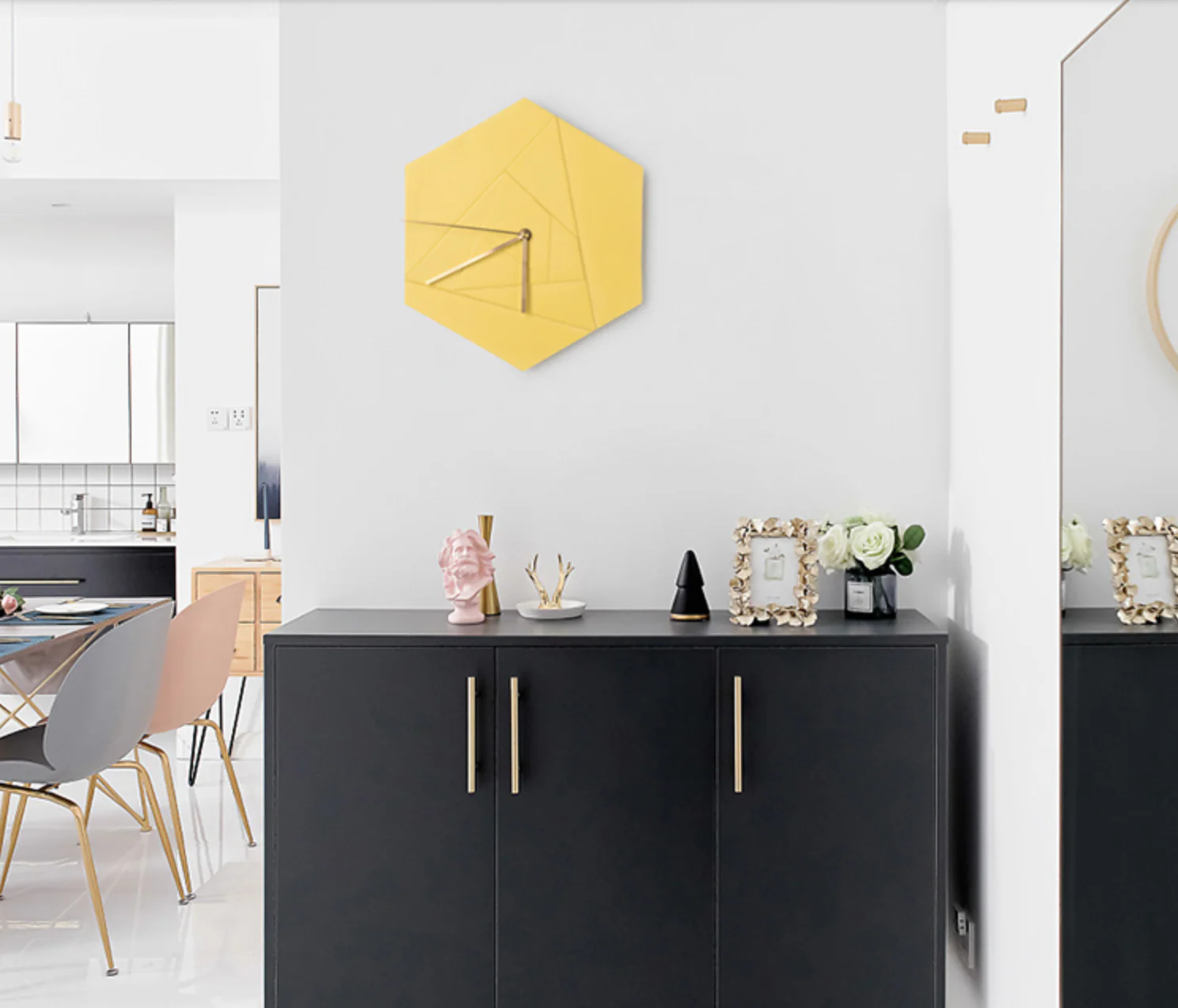 ALBAN Geometric Colour Style Pop Wall Clock - Image 5