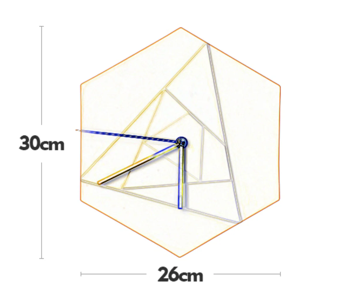 ALBAN Geometric Colour Style Pop Wall Clock - Image 7