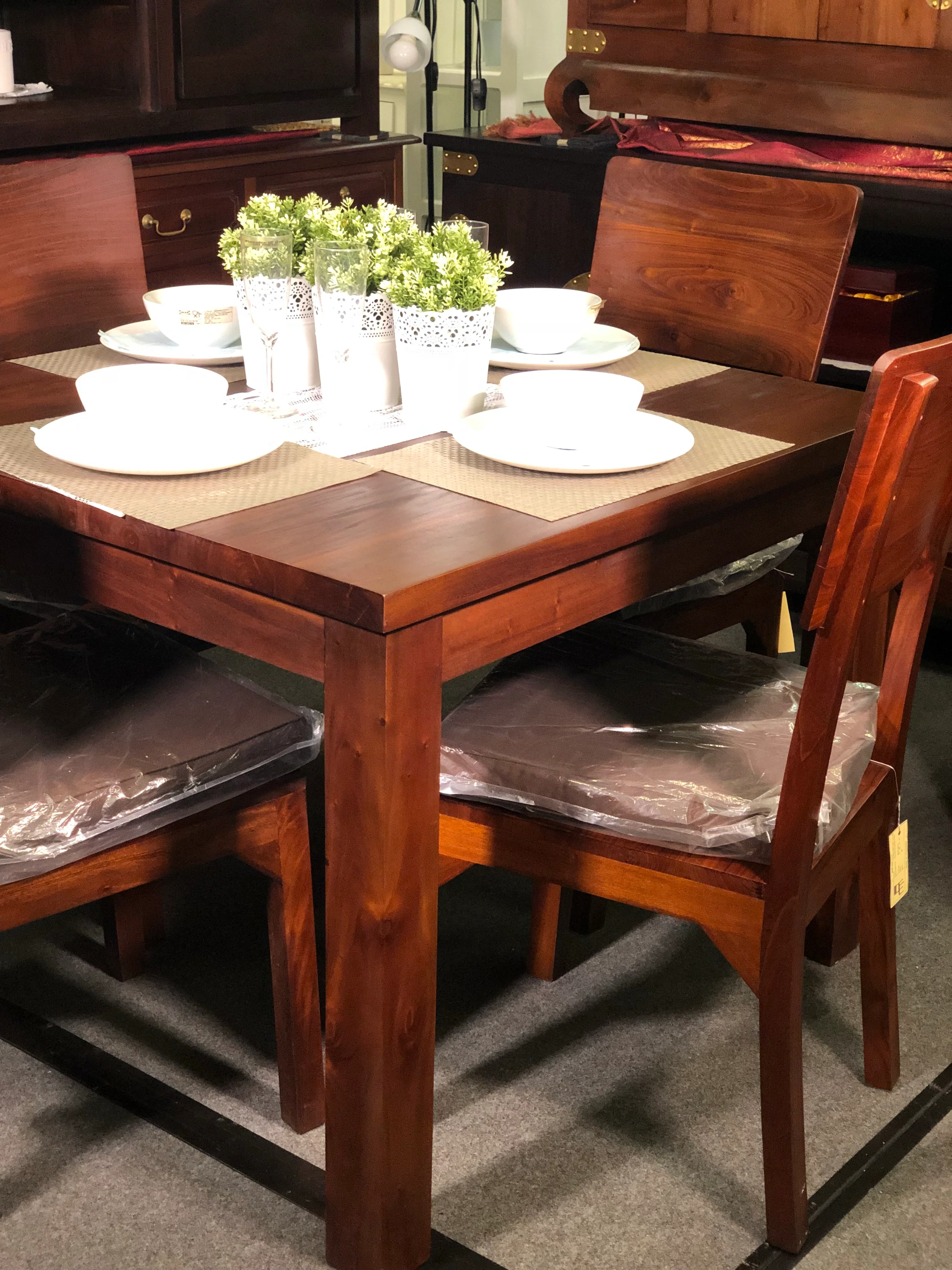 Amsterdam Dining Table ONLY 100 x 100 x 78 Full Solid TEK168 DT 100 100 RPN - Image 7