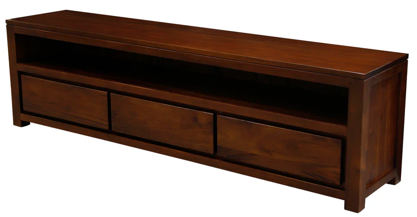WAREHOUSE SALE Biddinghuizen Amsterdam TV Console 3 Drawer with Long Bottom Shelf Full Solid TEK168 SB 003 TA ( Discount Price $1199, now Special Price $999 ) - Image 4