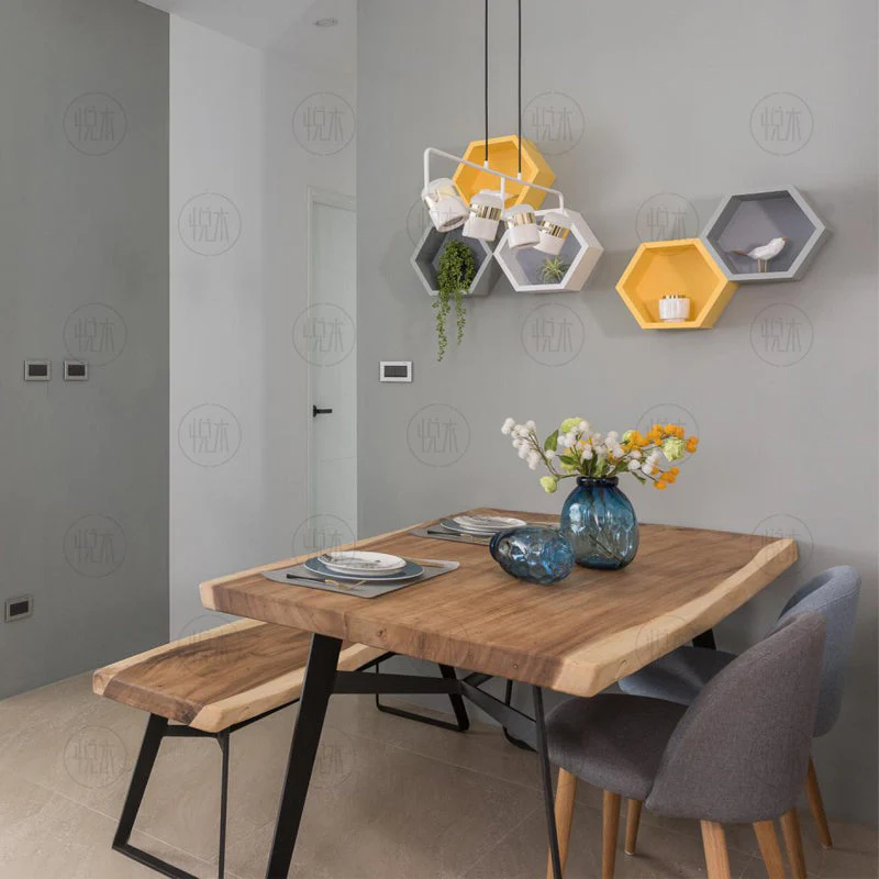 AVERY Solid Wood Dining Table Acacia Suar Design
