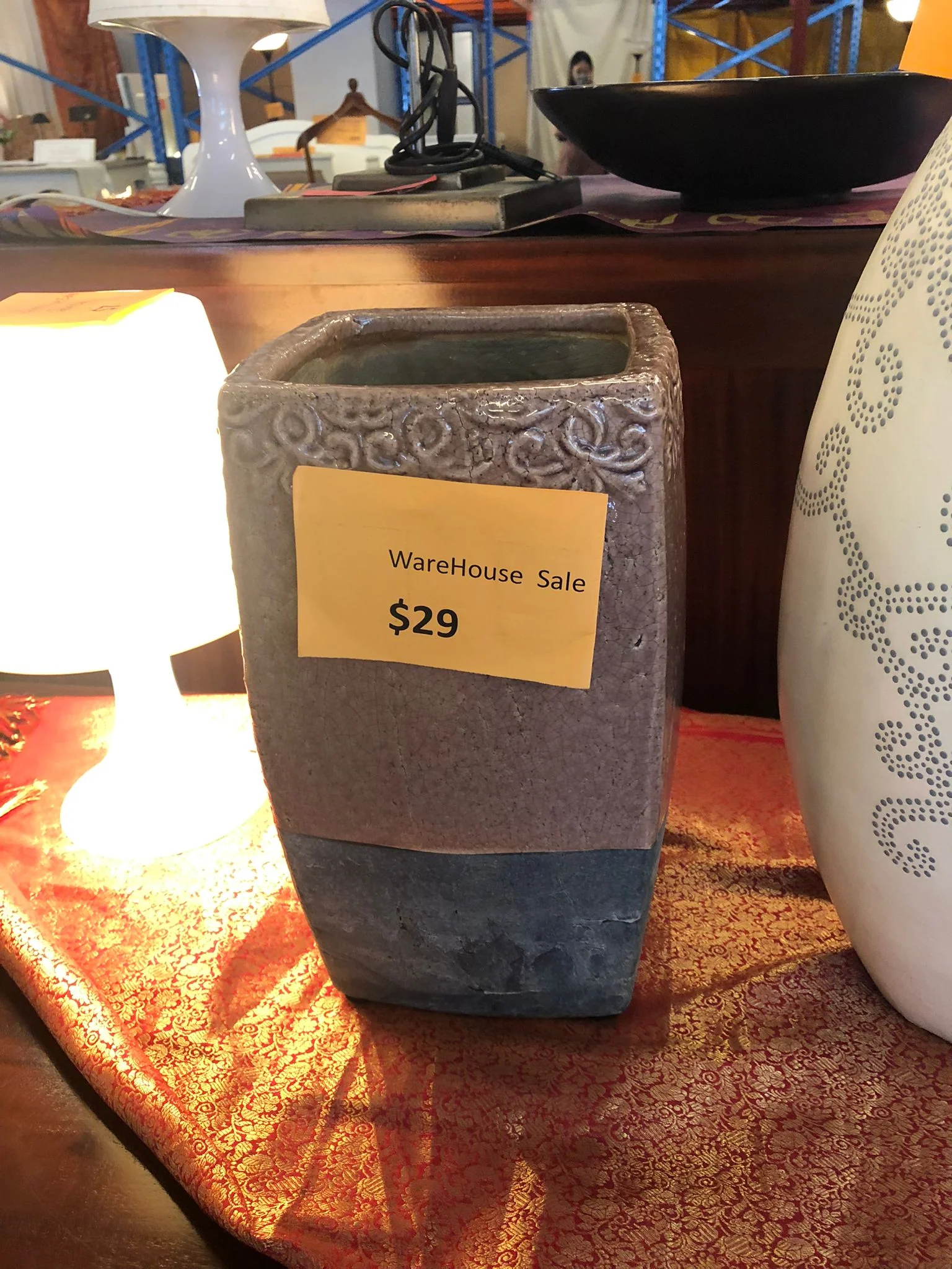Big Two Coloured  Vase TEK168WD