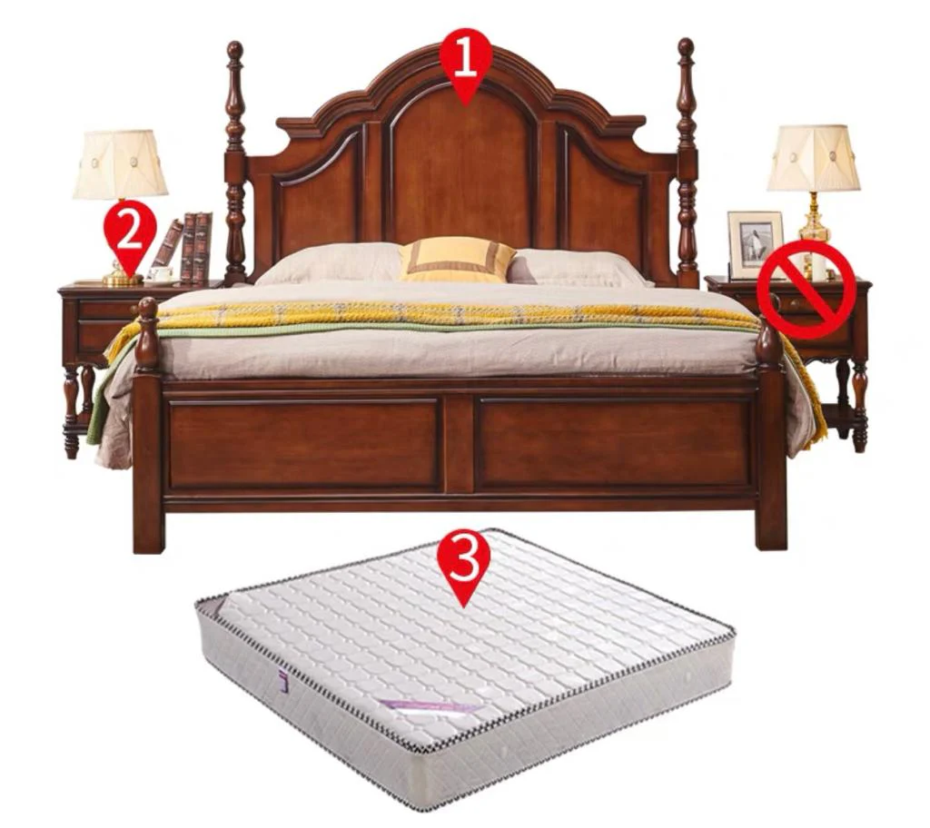 Mateo Boston Hilton Bed with carvings( Mahogany Colour ) - Image 12