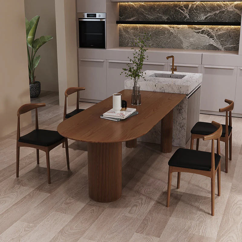 BRIELLA Modern REGIS Dining Table Nordic Solid Wood - Image 4