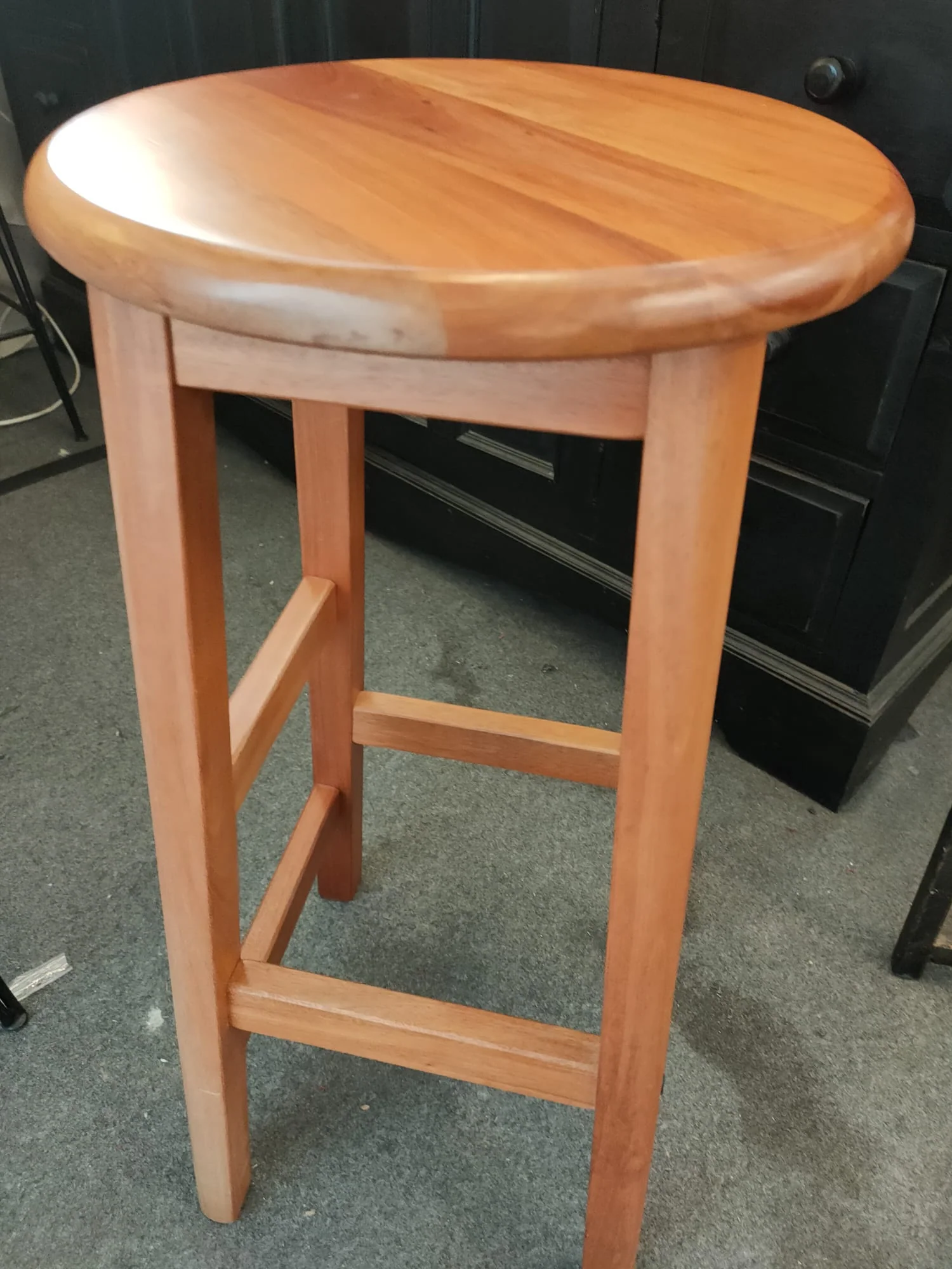 Caramel Timber High Stool - Image 2