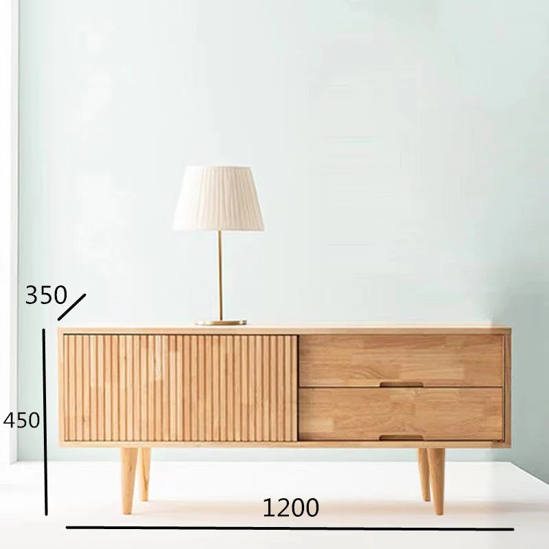 Catherine MARRIOTT TV Console Nordic Solid Wood Scandinavian Cabinet ( Colour Walnut, Natural ) - Image 20