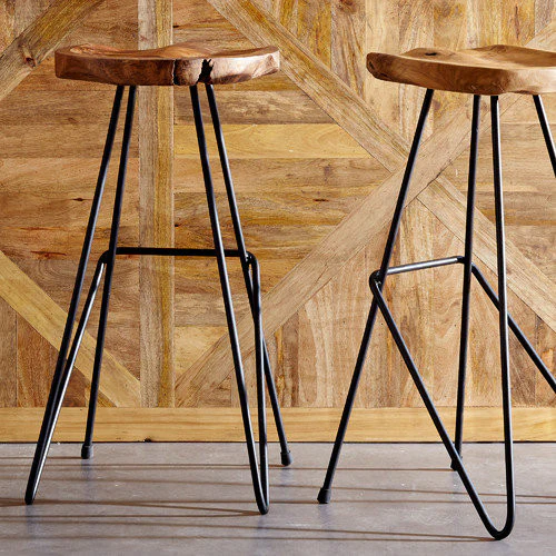 Chicago Saddle Shape Iron Barstool TEK168 - Image 3