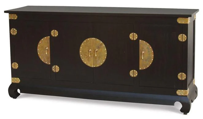 WAREHOUSE SALE Chinese Oriental Buffet Sideboard 4 Big Doors TEK168  SB 400 CSNF ( Discount Price $1599, Special $1499 ) - Image 3