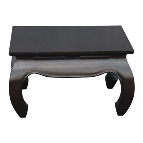 Chinese Oriental Coffee Table Square Design Curve Legs 70 cm x 70 cm TEK168 CT 000 OL C 70 x 70 (Mahogany ) - Image 2