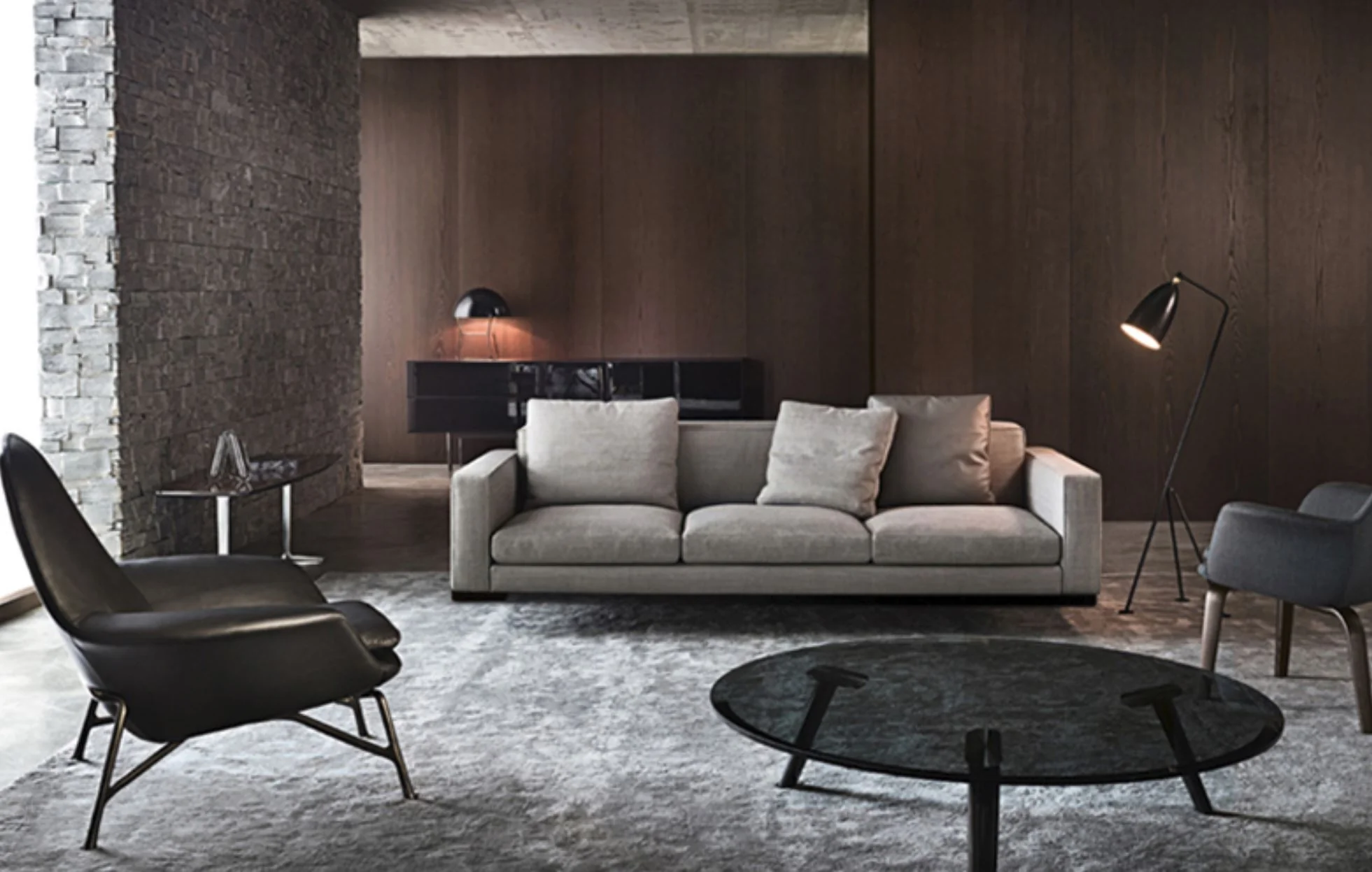 CYRILO Contemporary Nordic Scandinavian Fabric Down Feather Sofa - Image 5