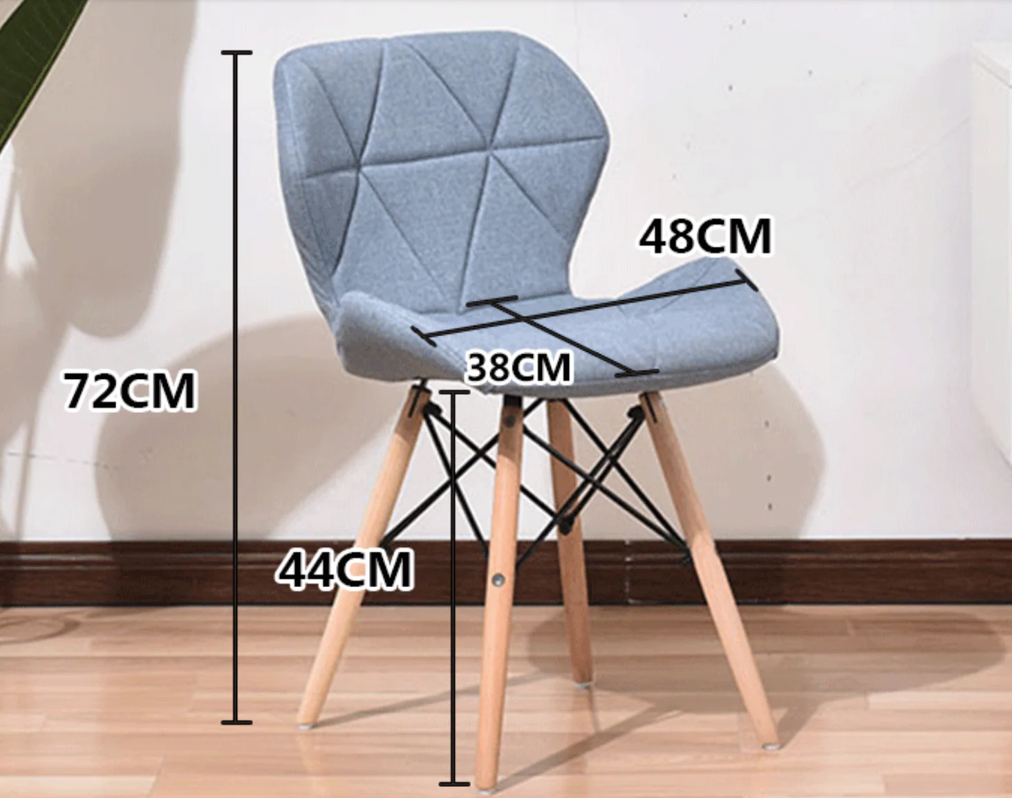 DAVIDE Geometric Colour Pop Office Chair - Image 6