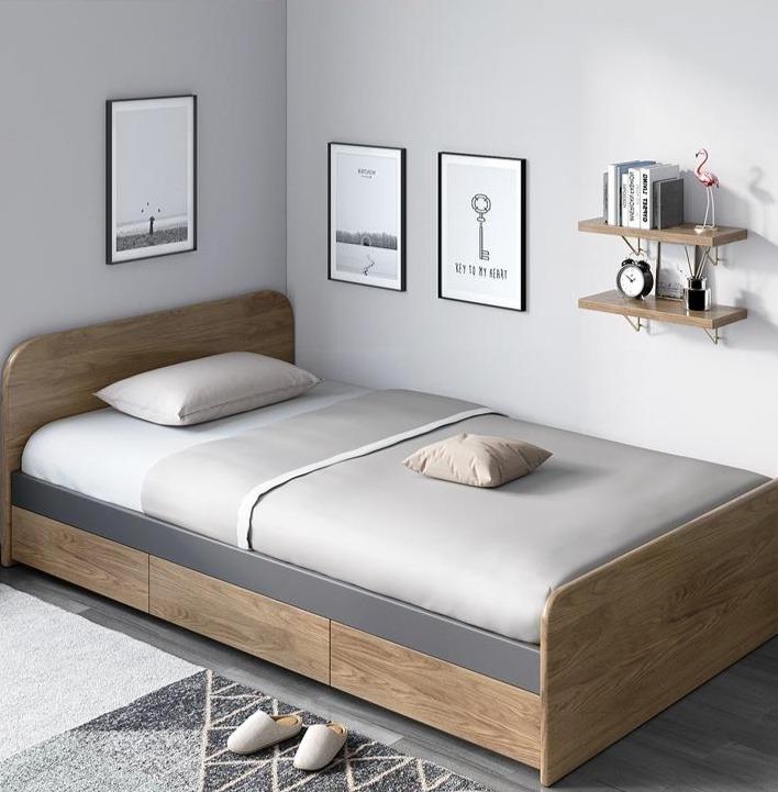 ELIAS Solid Wood Single / Queen Bed 1 /1.2 / 1.5 m (  Discount Price $1499 Special Price $1199 )
