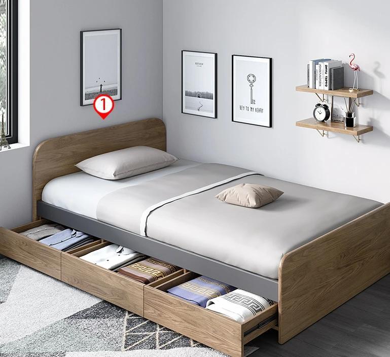 ELIAS Solid Wood Single / Queen Bed 1 /1.2 / 1.5 m (  Discount Price $1499 Special Price $1199 ) - Image 7