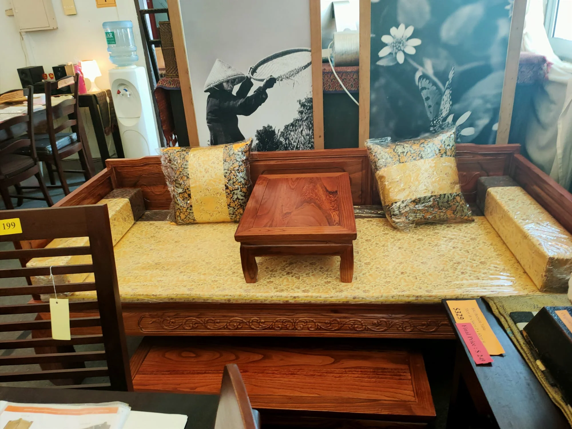 EMERY Qing Ming Dynasty Daybed Sofa Solid Wood Modern Zen ( 3 Seater 4 Size 4 Design ) ( Special Price $1599 ) - Image 29