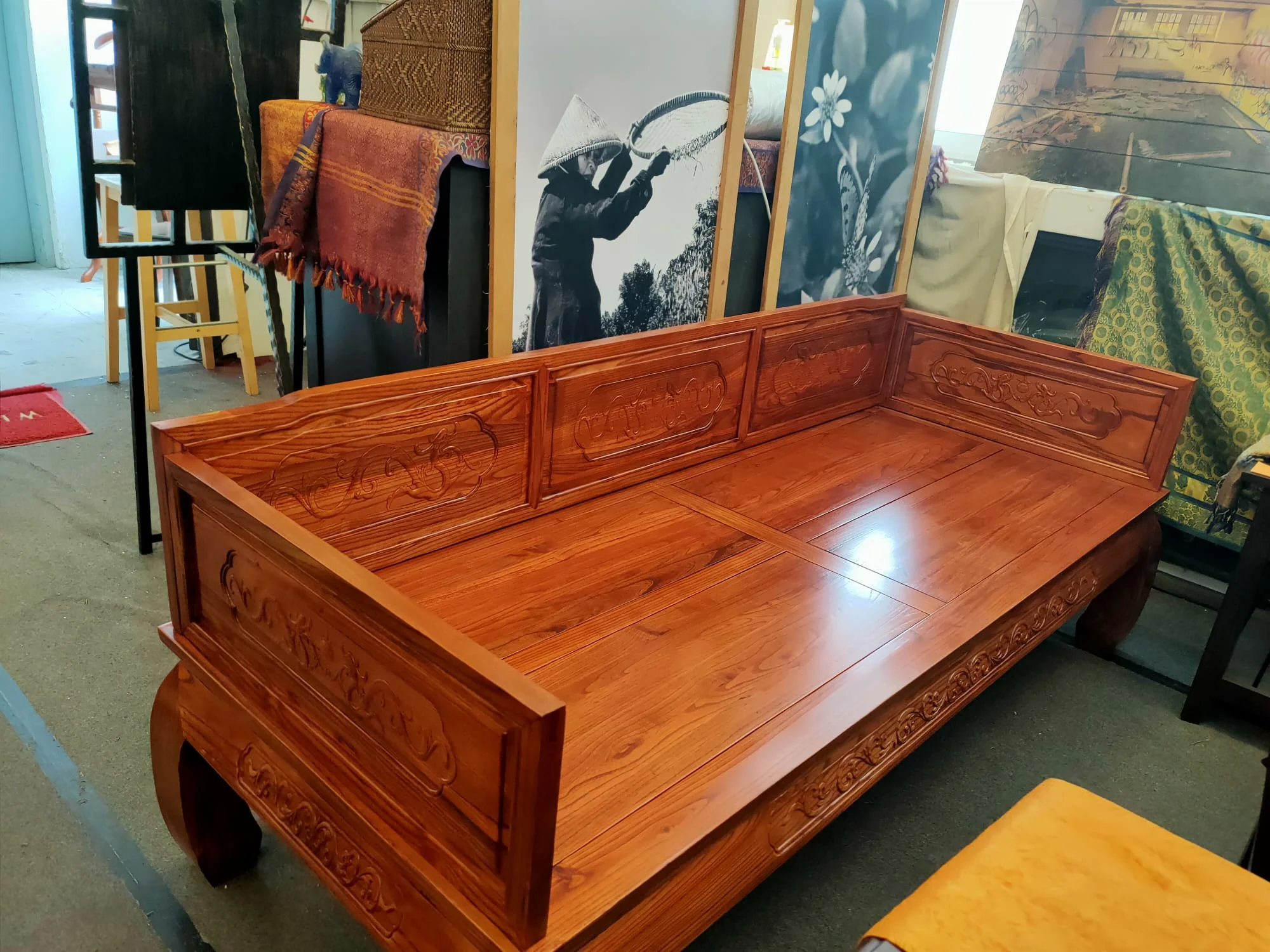 EMERY Qing Ming Dynasty Daybed Sofa Solid Wood Modern Zen ( 3 Seater 4 Size 4 Design ) ( Special Price $1599 ) - Image 32