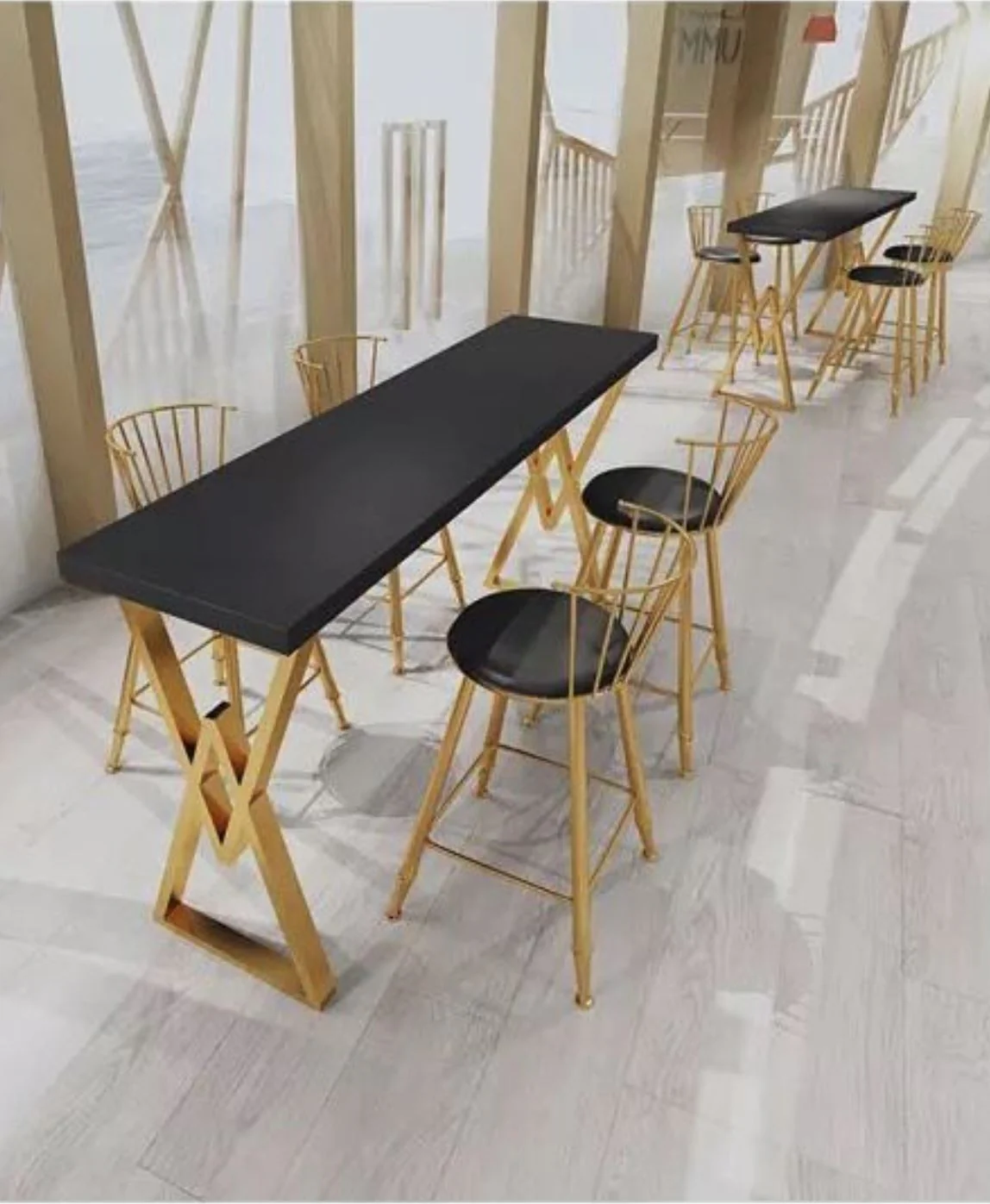 ESMERALDA Contemporary and Chic Bar Table - Image 5