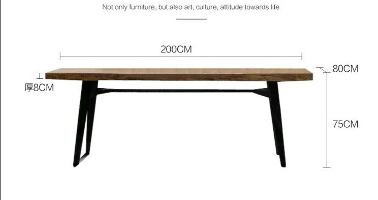 FINN Solid Wood Dining Table Scandinavian Nordic Design Hardwood Conference Table - Image 9