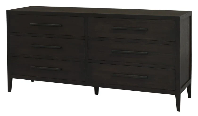Radisson DION Teak Wood 6 Drawer Chest Dresser Cabinet SB 006 LEL (Almond / Walnut) - Image 6