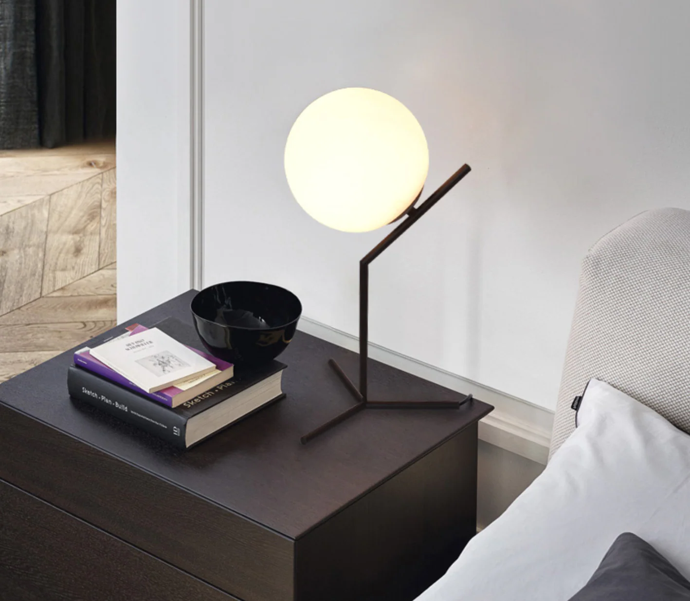 GABRIEL Full Moon Contemporary LED Table Lamp - Image 9