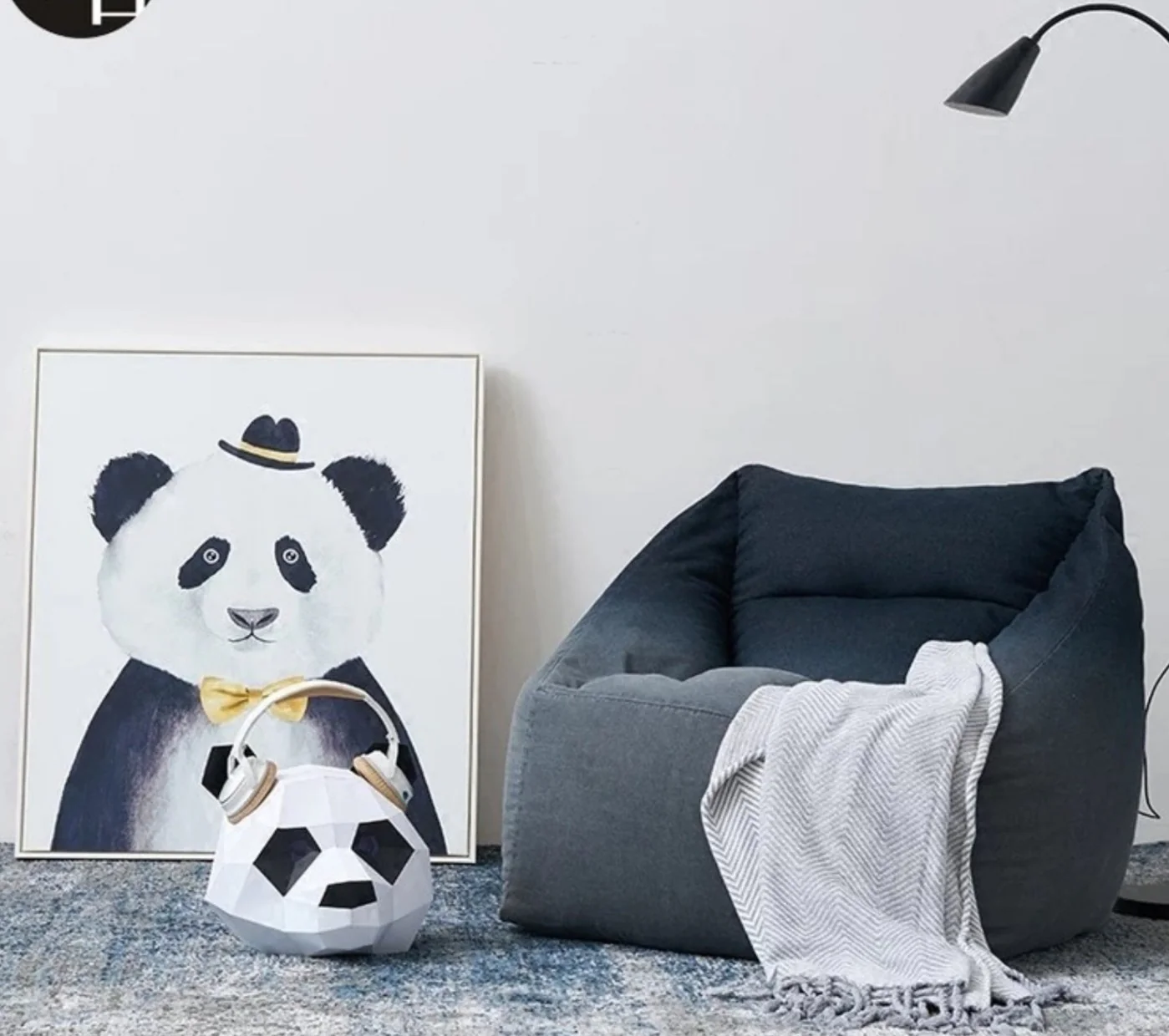 HARPER Ombre Denim Lazy Boy Armchair - Image 2