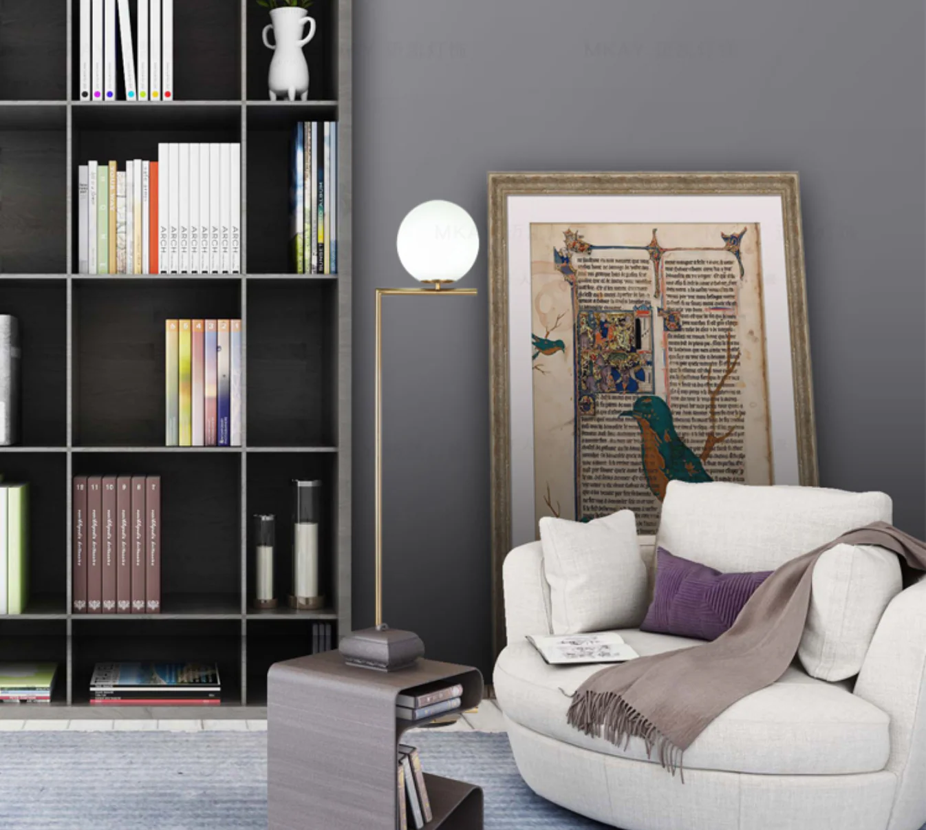 HECTOR Minimalist Round LED Standing Lamp - Image 3