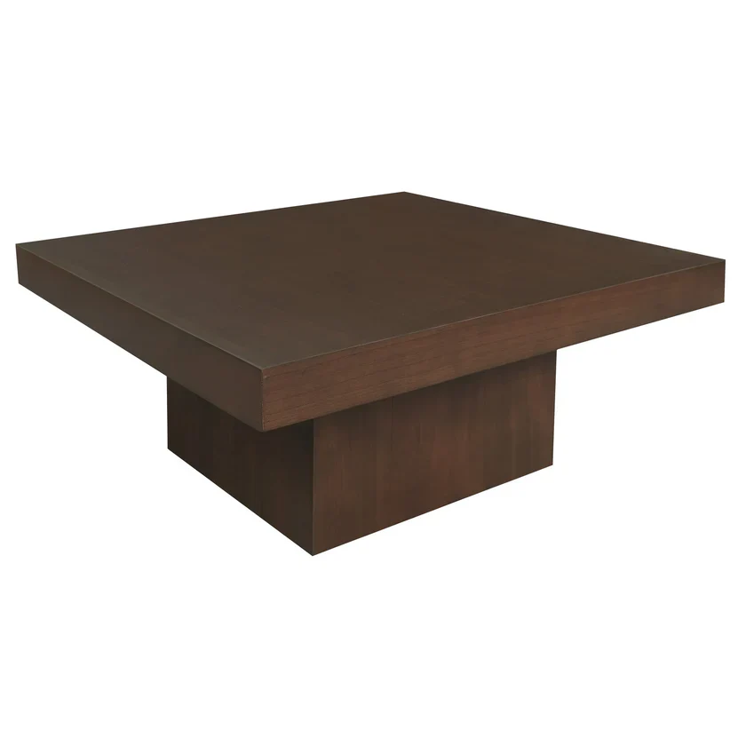 Hudson Solid Mindi Coffee Table 90 x 90 x 40 cm TEK168 CT 90 90 HD (WNW) Walnut Waterbase (Picture Colour Illustration for Reference Only) - Image 4