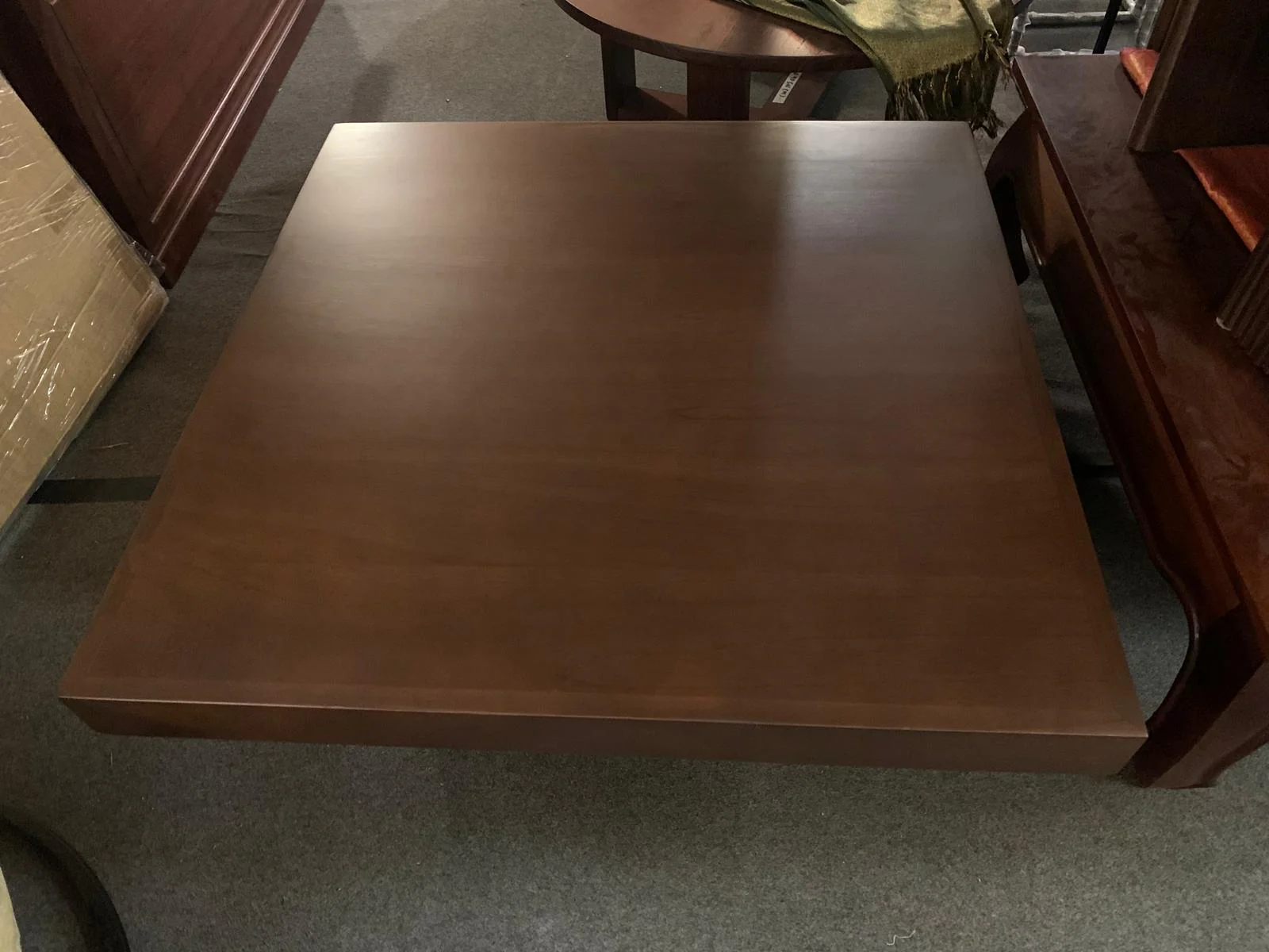Hudson Solid Mindi Coffee Table 90 x 90 x 40 cm TEK168 CT 90 90 HD (WNW) Walnut Waterbase (Picture Colour Illustration for Reference Only) - Image 8