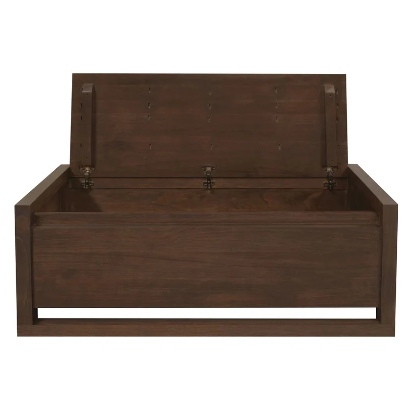 Jasper Blanket Box/Storage Bench TEK168 BE 120 BX JSP (Almond / Walnut color) - Image 6
