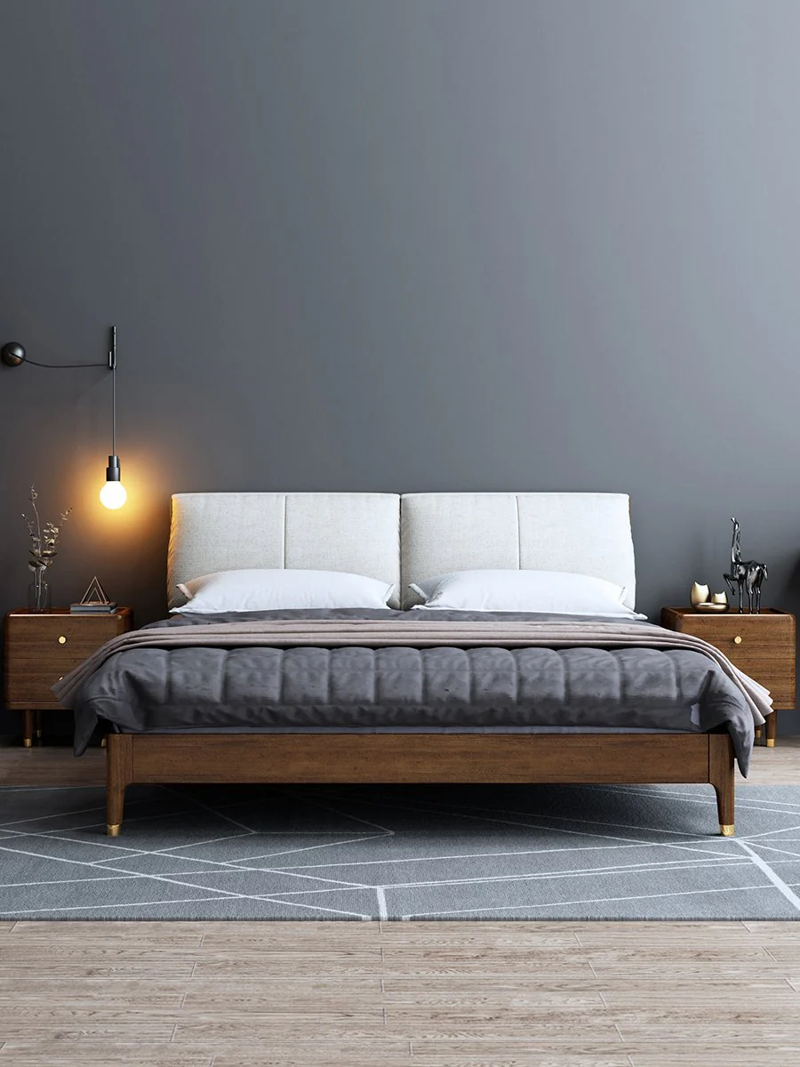 JOSEPH Nordic Walnut Bed 1/2 / 1.5/ 1.8 m - Image 2