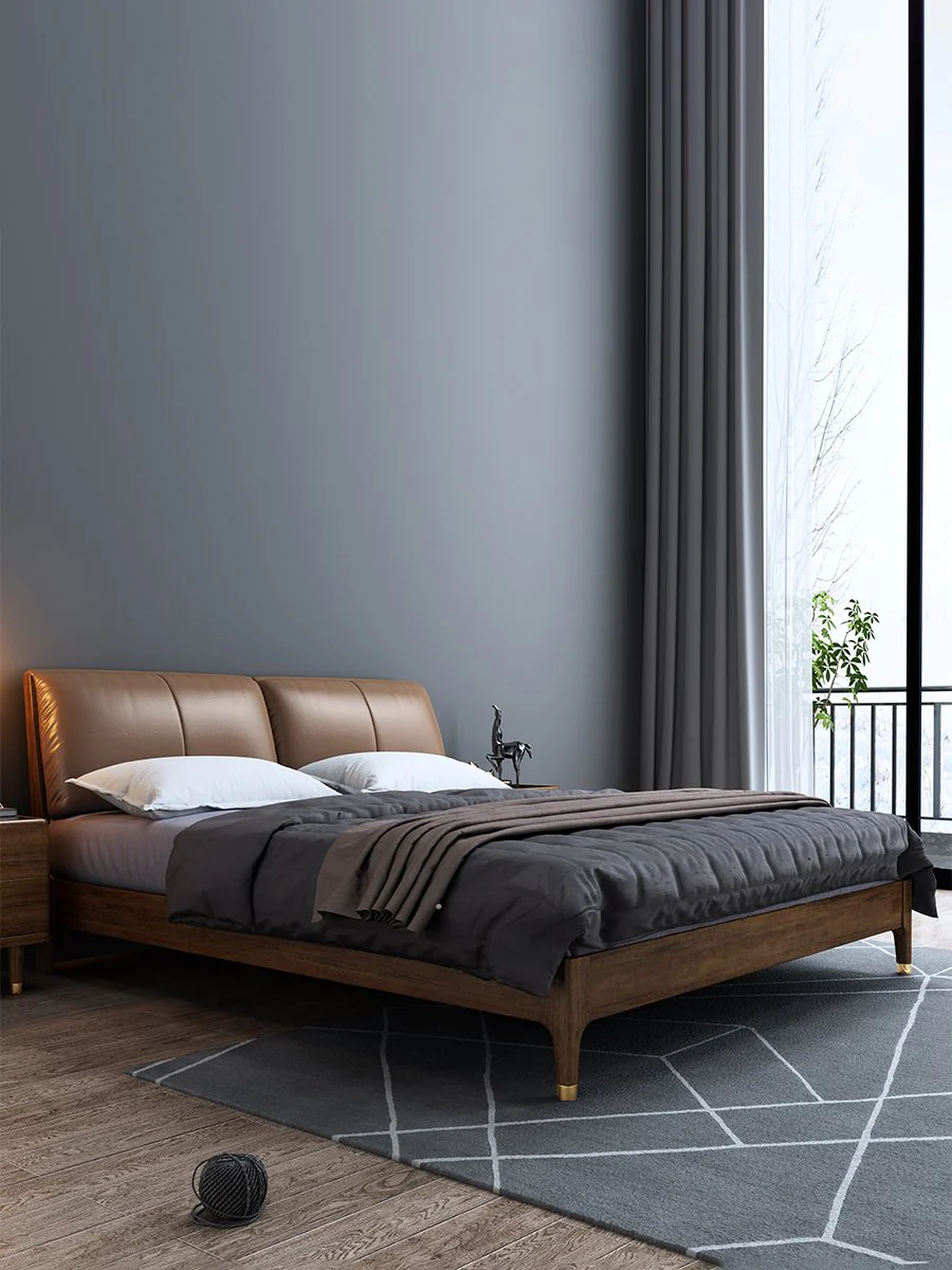 JOSEPH Nordic Walnut Bed 1/2 / 1.5/ 1.8 m - Image 5