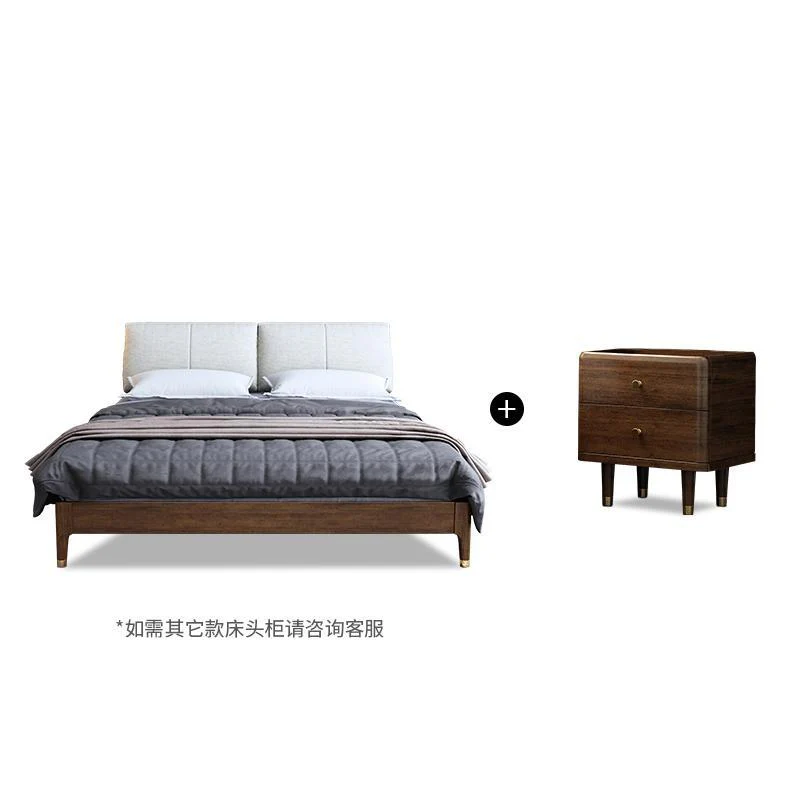 JOSEPH Nordic Walnut Bed 1/2 / 1.5/ 1.8 m - Image 9
