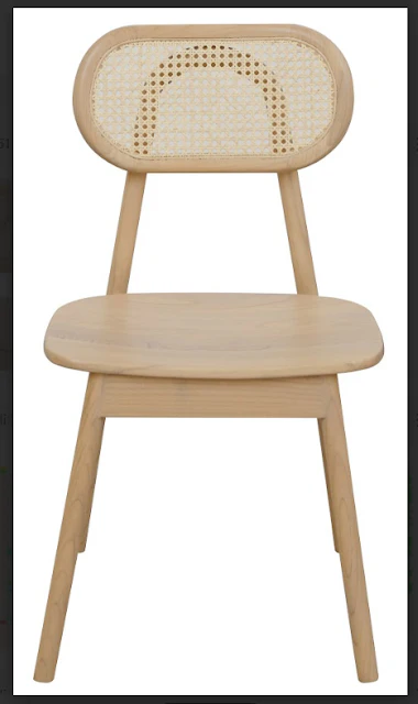 Kelly Teak Dining Chair KD - CH 051 RTKL (WN) (AL) (Almond / Walnut color)