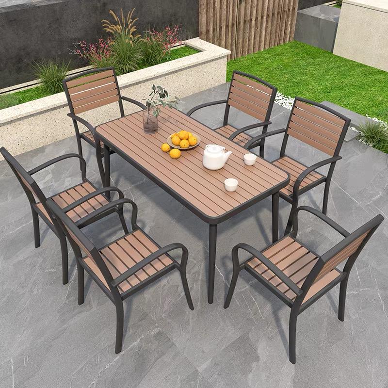 LARS LEONARDO Outdoor Table with 6 Chairs Set