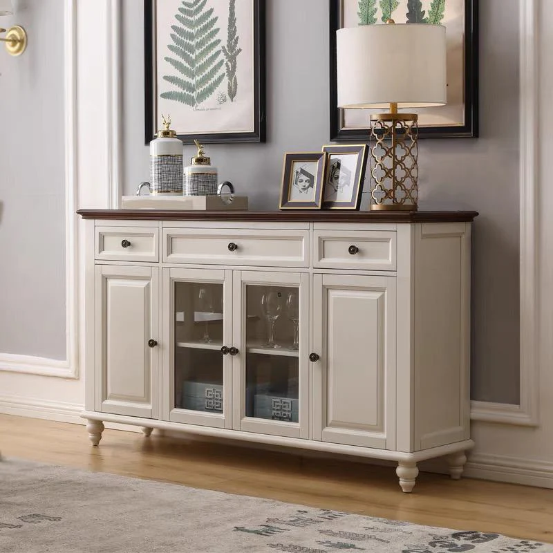 LEONARDO Buffet Sideboard 4 Door 3 Drawers ( Colour Picture Illustration for Reference Only ) - Image 4