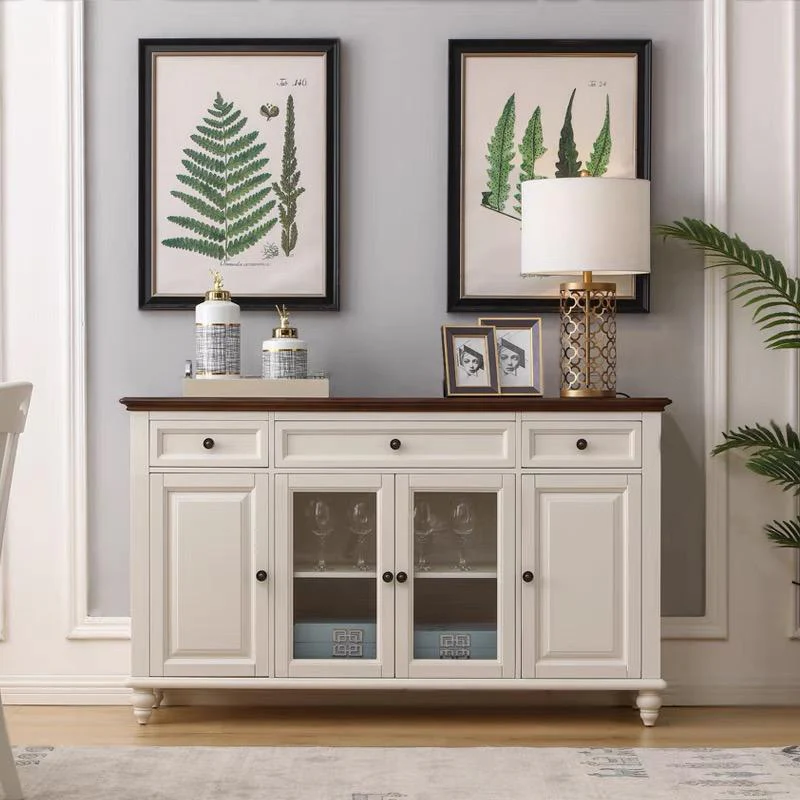 LEONARDO Buffet Sideboard 4 Door 3 Drawers ( Colour Picture Illustration for Reference Only ) - Image 5