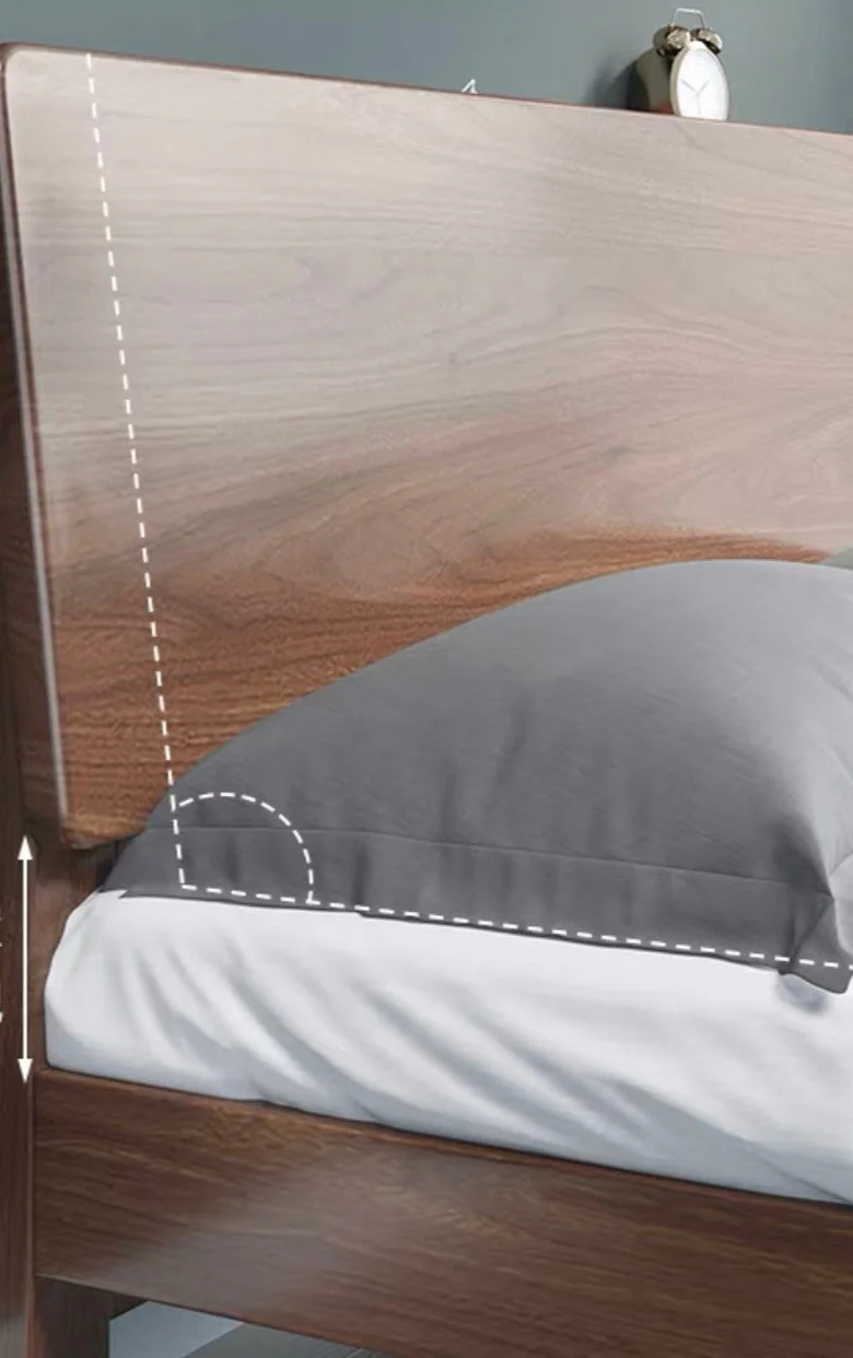 Leonardo Solid Wood Bed 1.2 / 1.5/ 1.8 m ( Discount Price from $1099 ) - Image 9