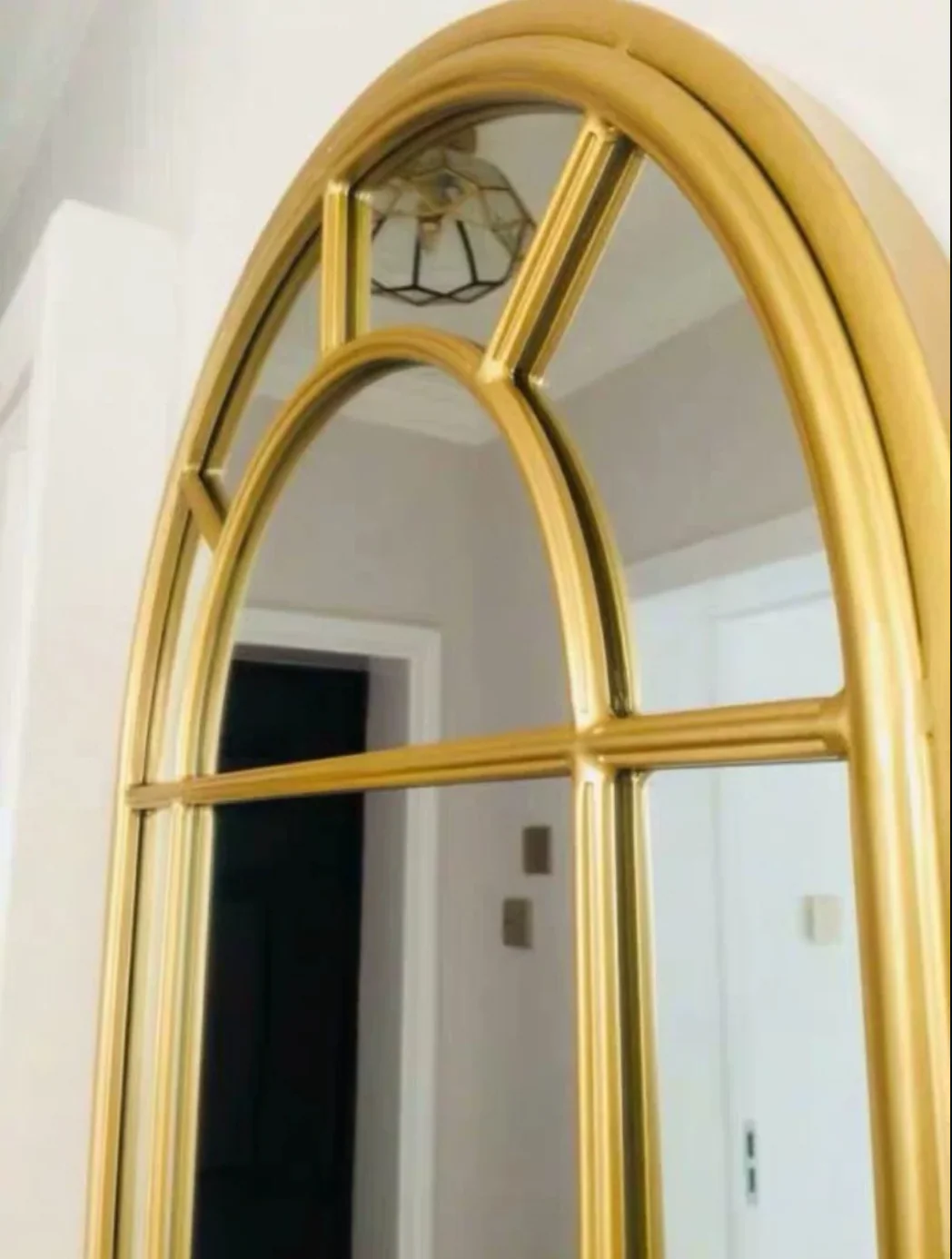 LILIAN Vintage Arched Window Mirror - Image 4