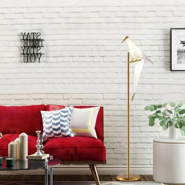 LILY Zen Perched Lovebirds LED Origami Standing Lamp - Image 3