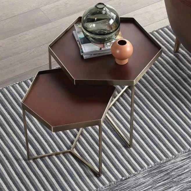 LISA Modern Hexagon Side Table Lamp Table Bedside