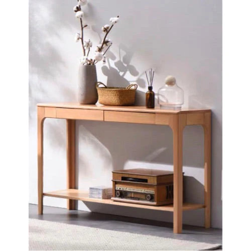 LOGAN Wooden Console Table with Drawers Sofa Table - Image 4