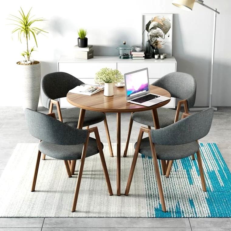 LOVA Modern Round Dining Table Set