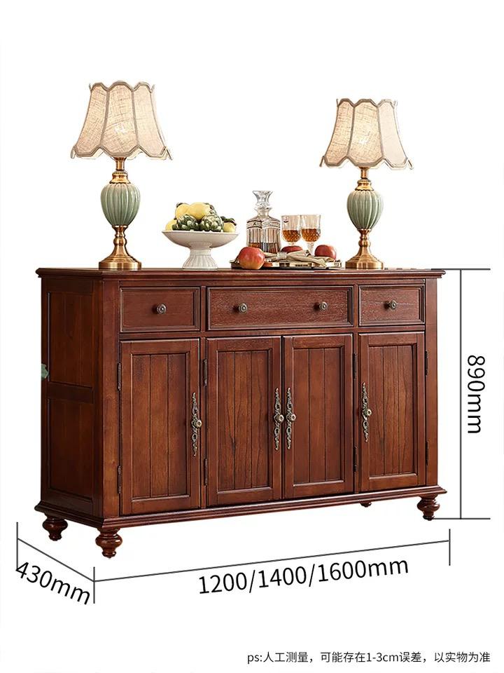 Mateo American Vintage Buffet Sideboard 4 doors 4 drawers - Image 2