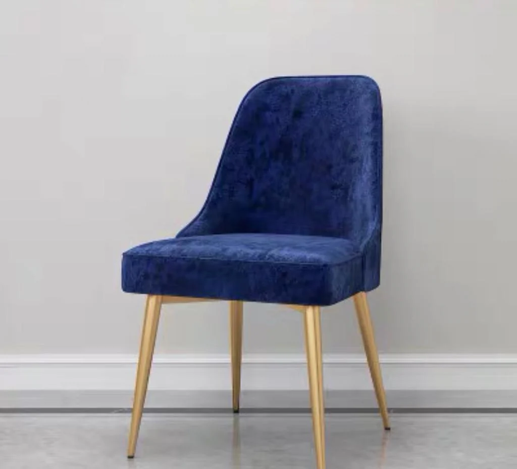 Mateo Modern Victorian Upholstered Velvet Dining Chair